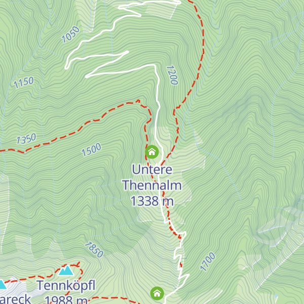 Map of Untere Thennalm