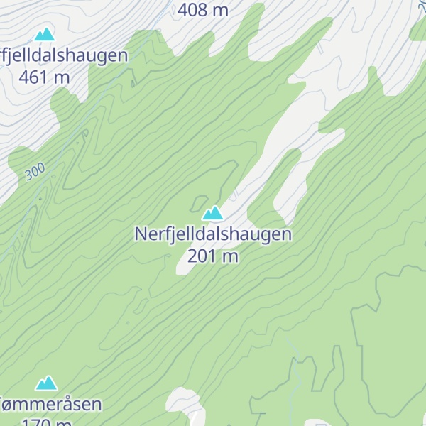 Map of Nerfjelldalshaugen