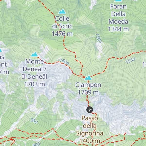 Map of Pic dal Cjamoç