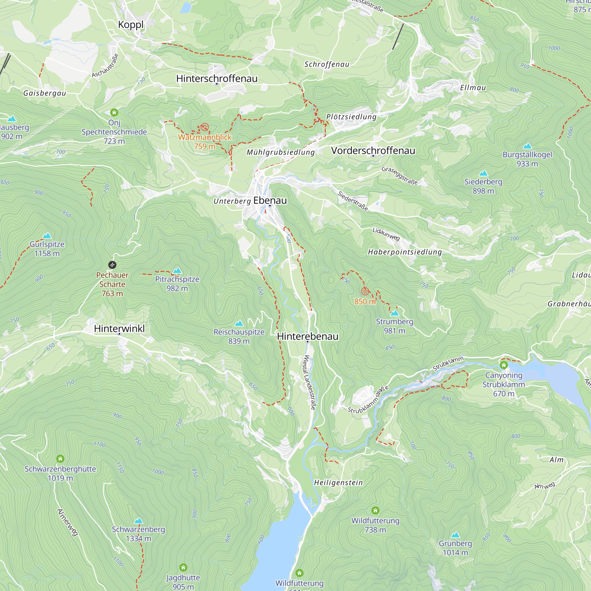 Hotel Obermayr map