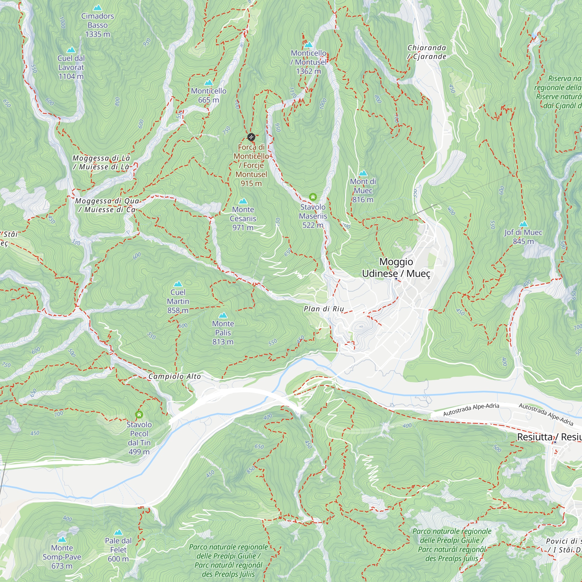 Stavolo del Meni map