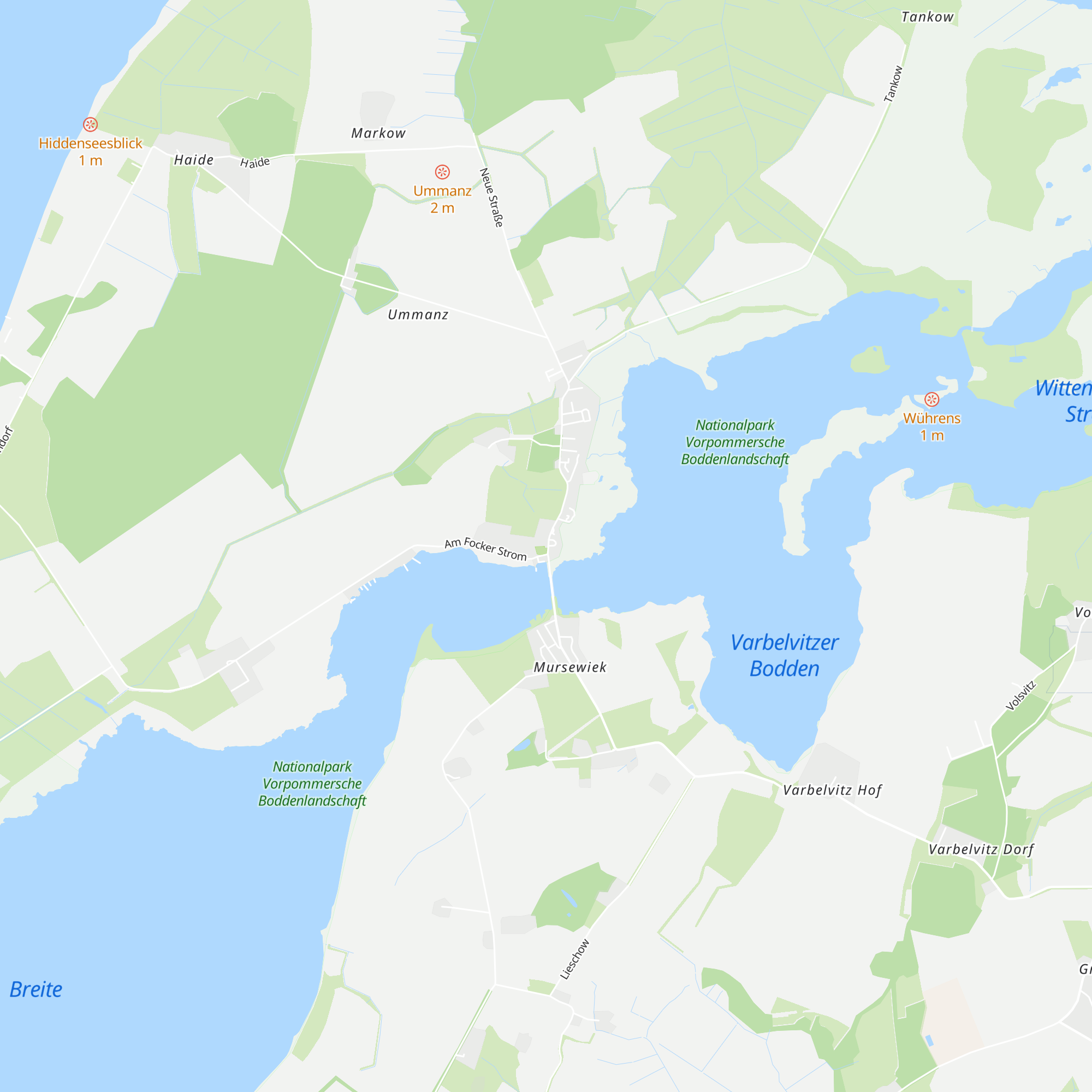 Ummanz-Information map