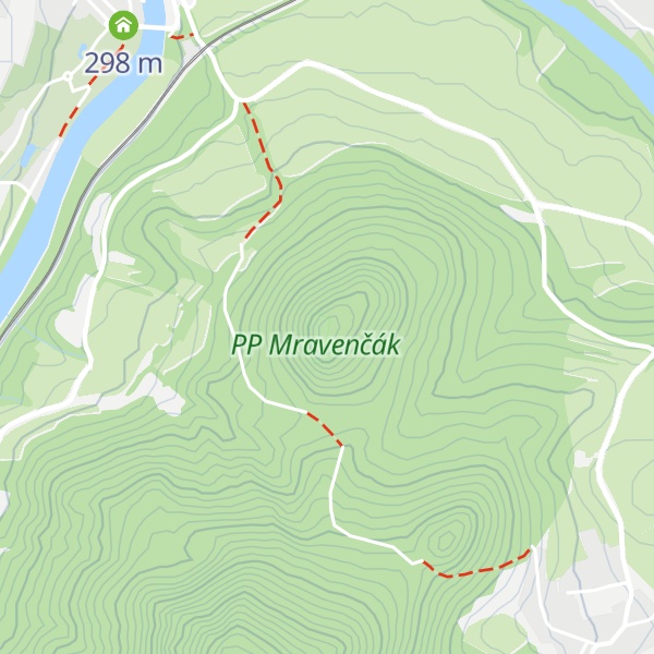 Map of Mravenčák
