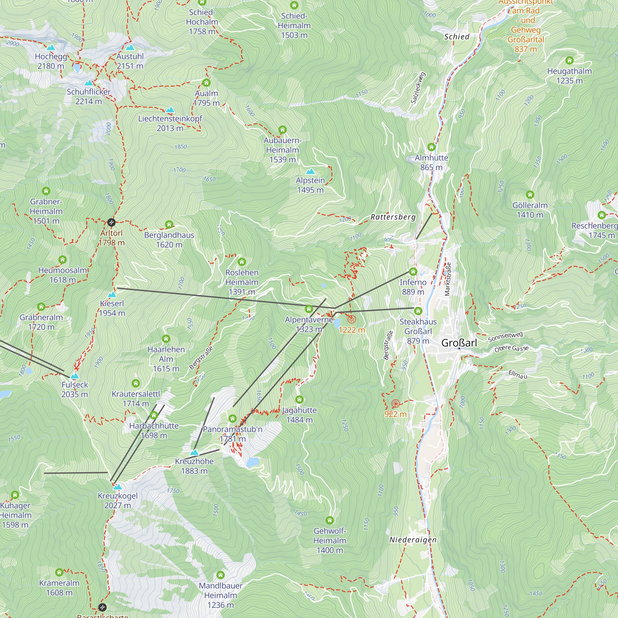 Alpentaverne map