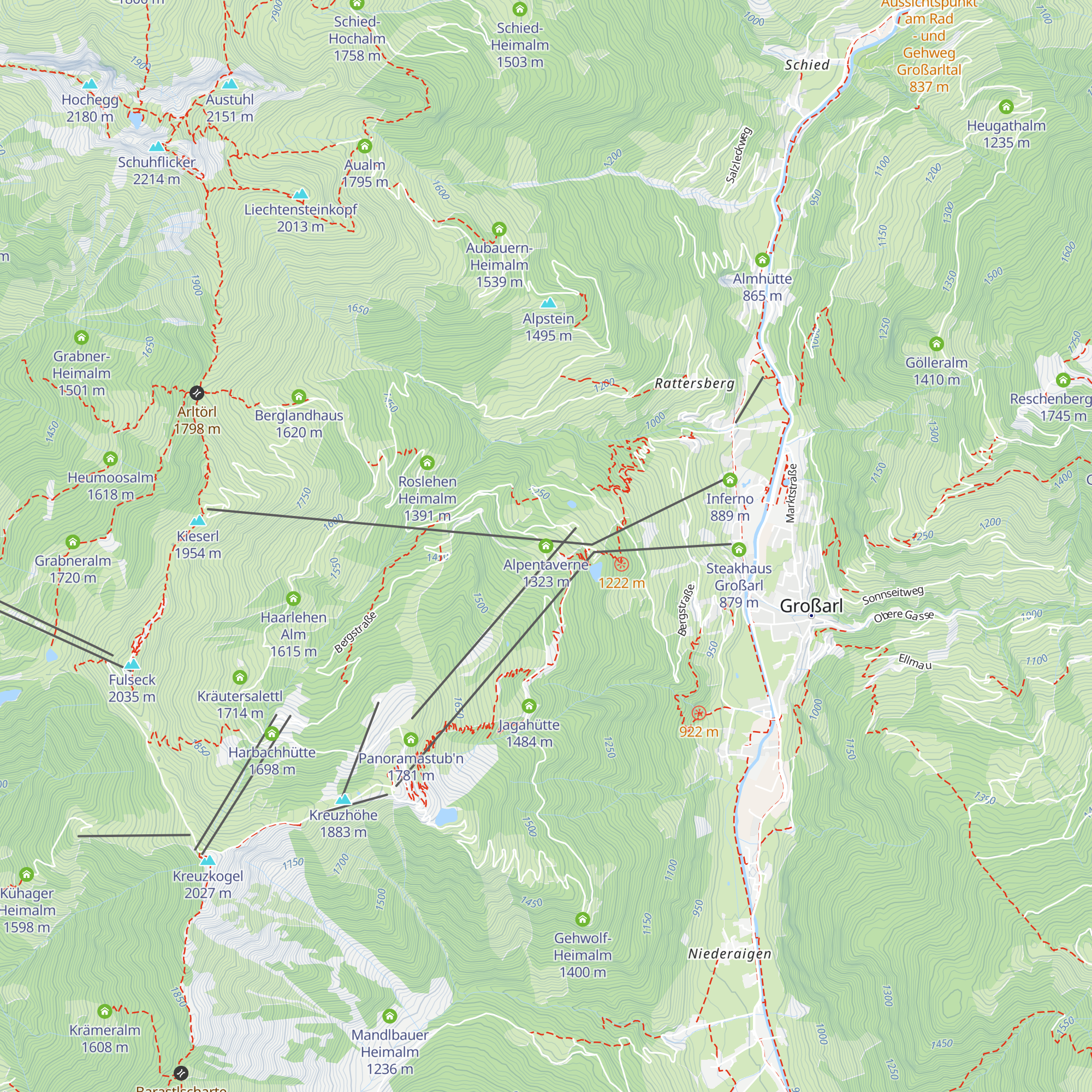 Alpentaverne map