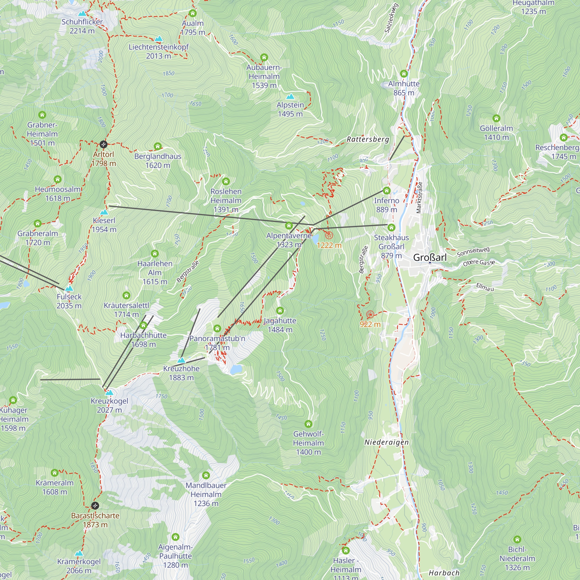 Hochbrandhütte map