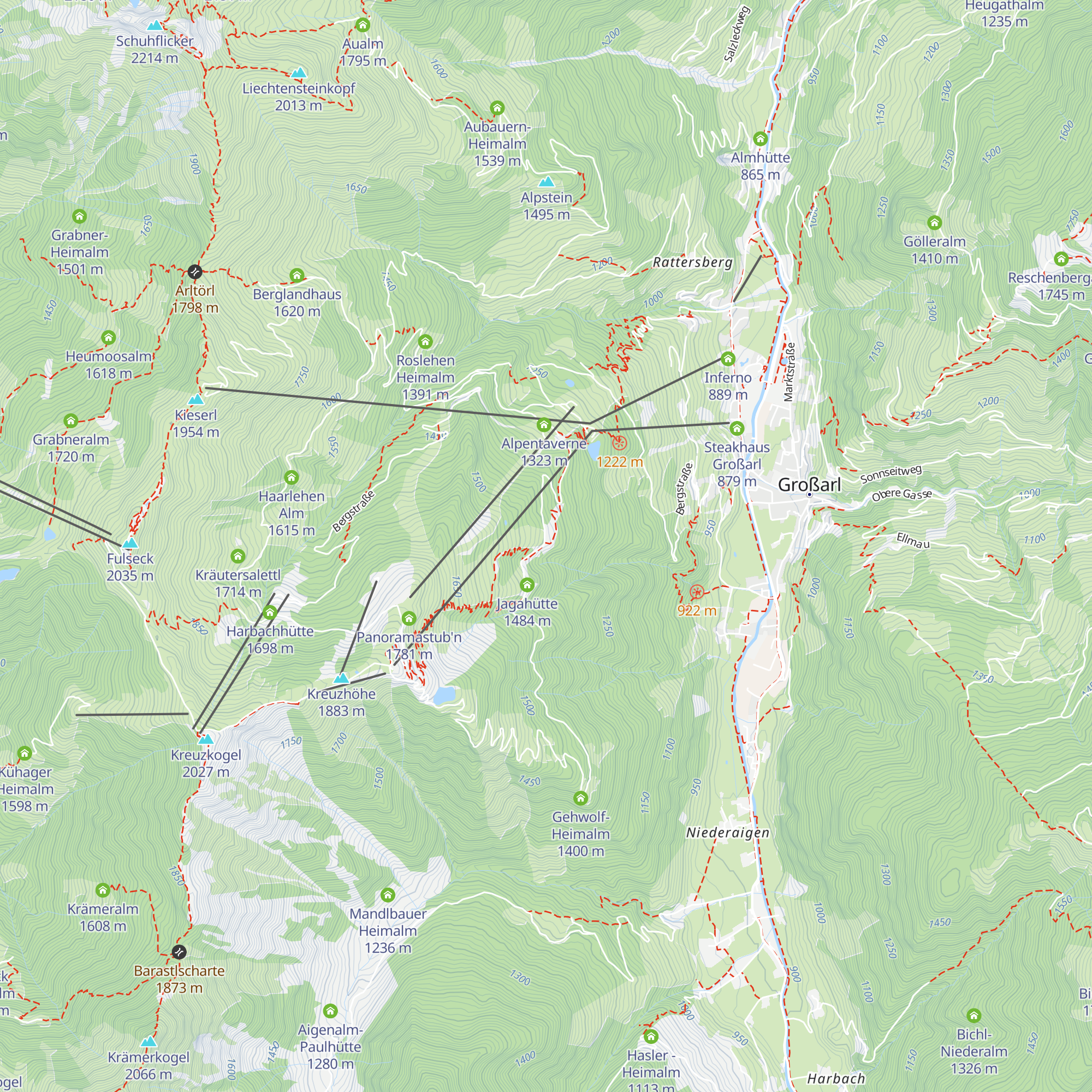 Hochbrandhütte map