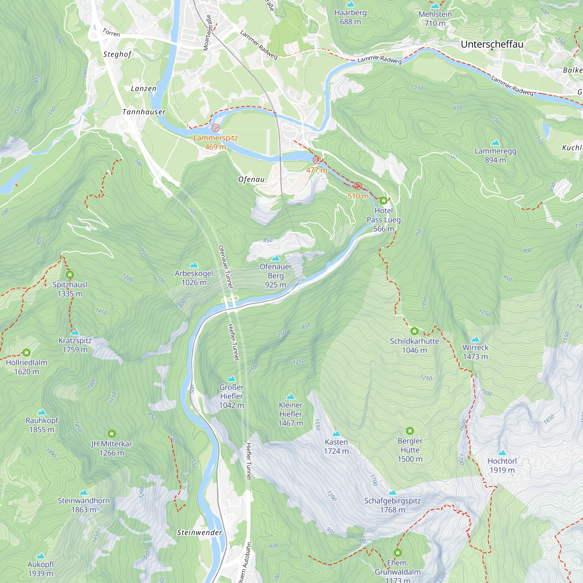 Geröllschutz-Galerie map