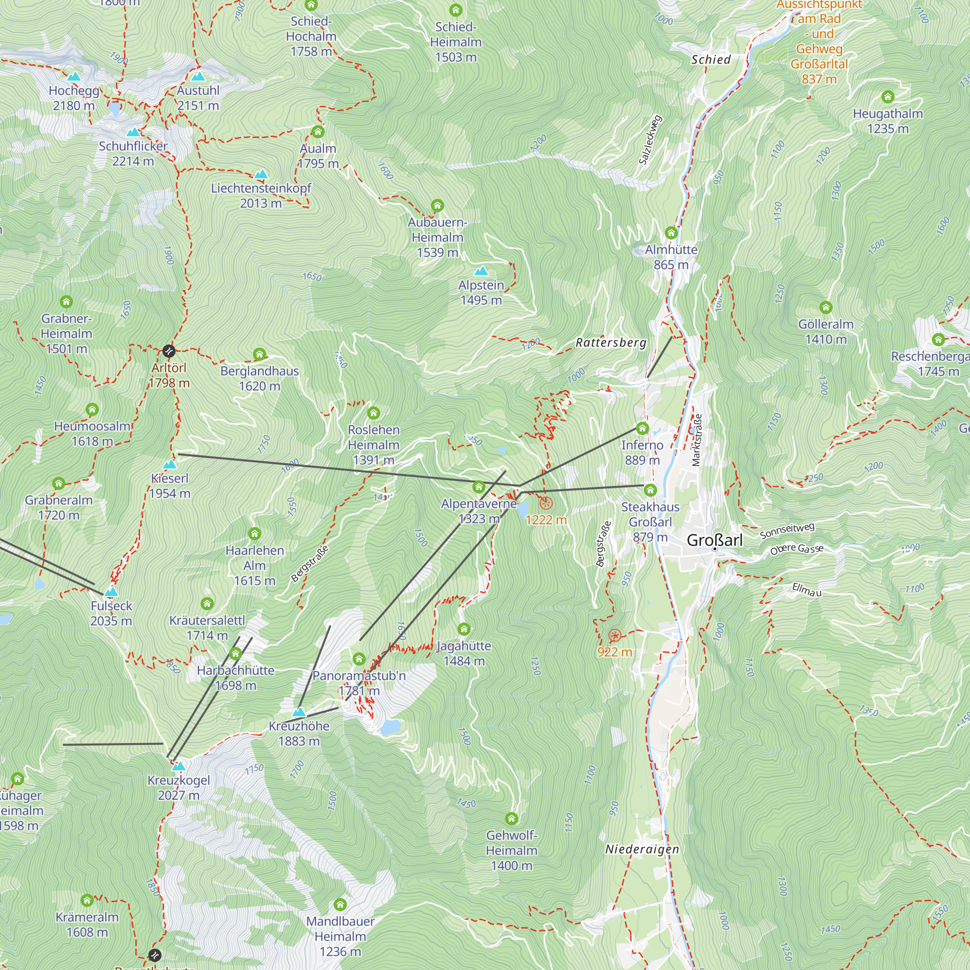 Zapfenhütte map
