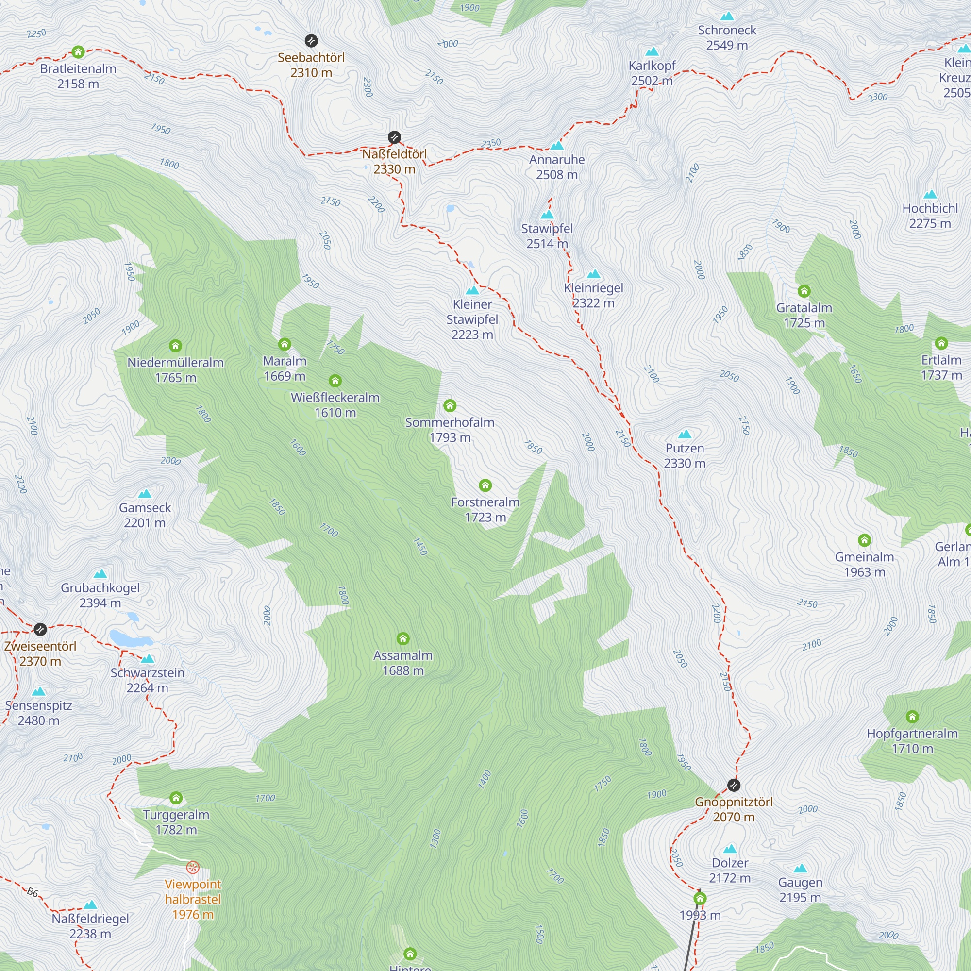 Forstneralm map