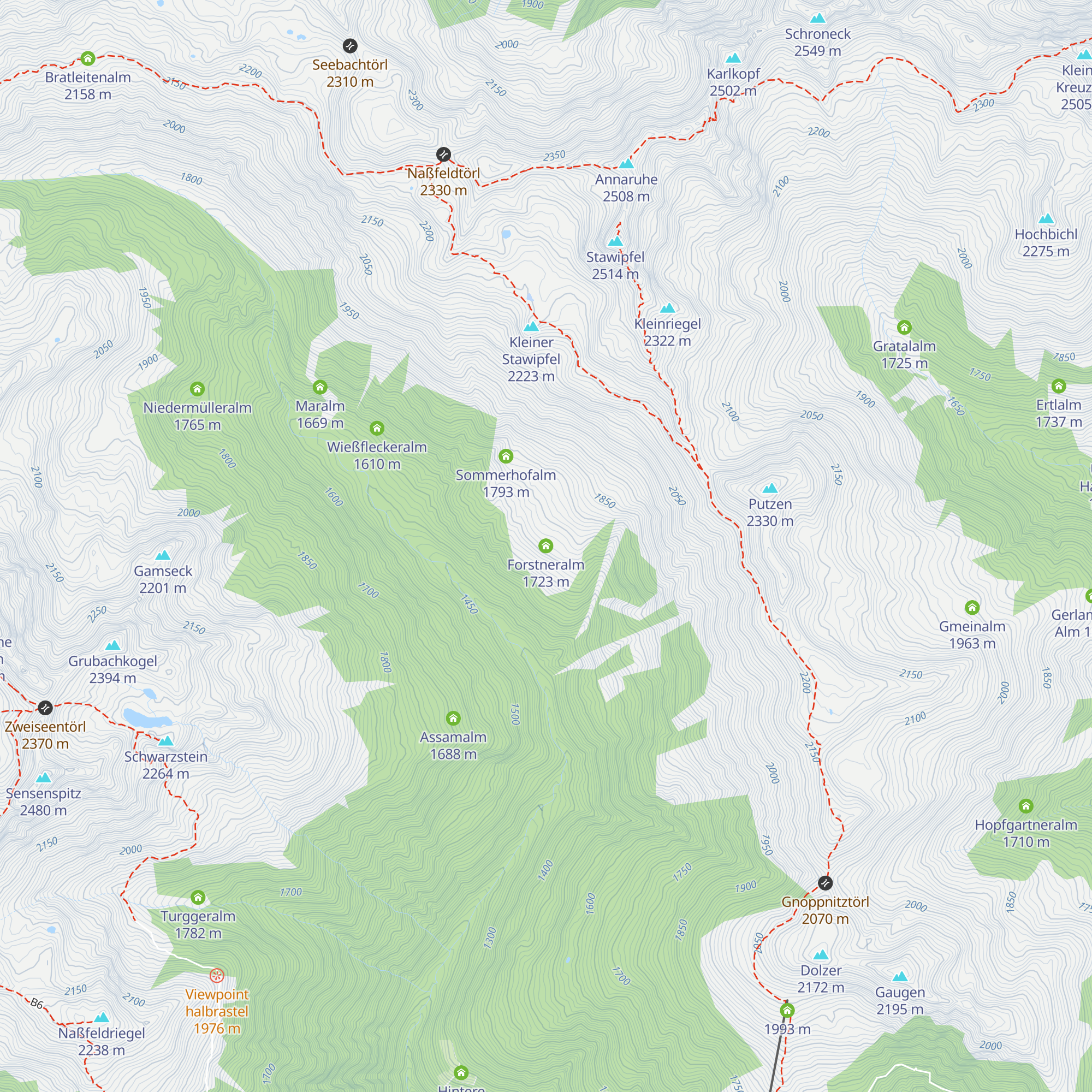 Forstneralm map