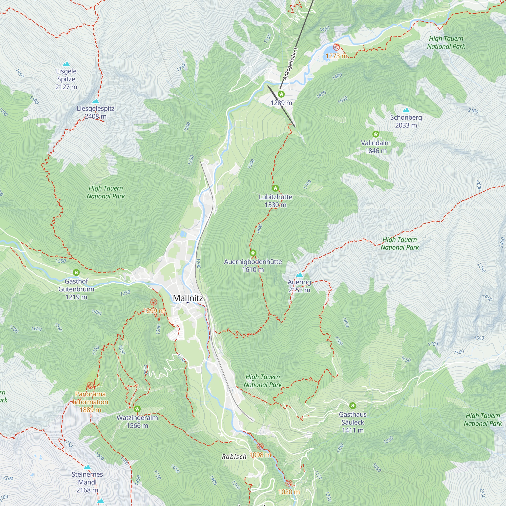 Auernigbodenhütte map