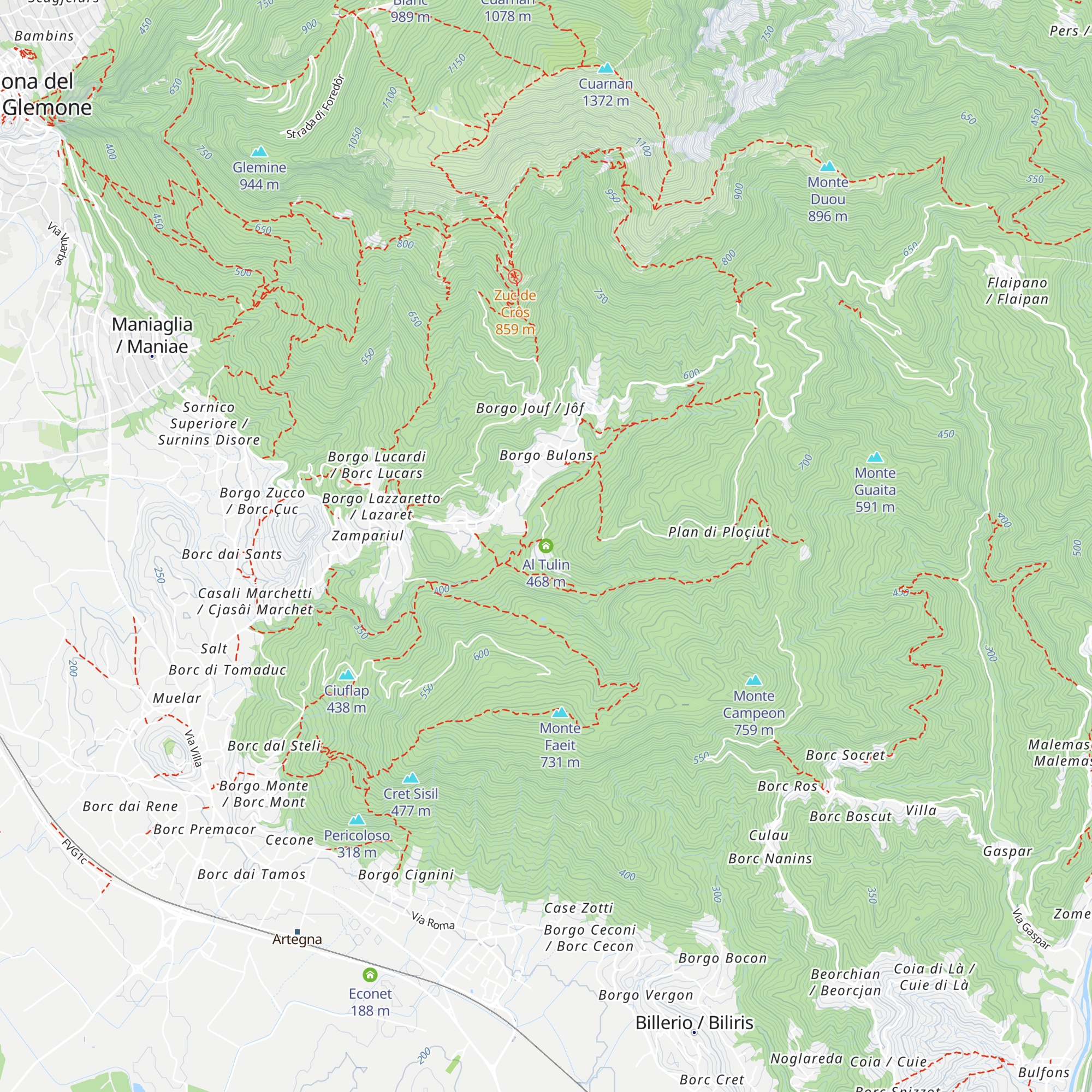 Al Tulin map