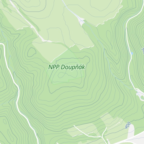 Map of Holubí vrch