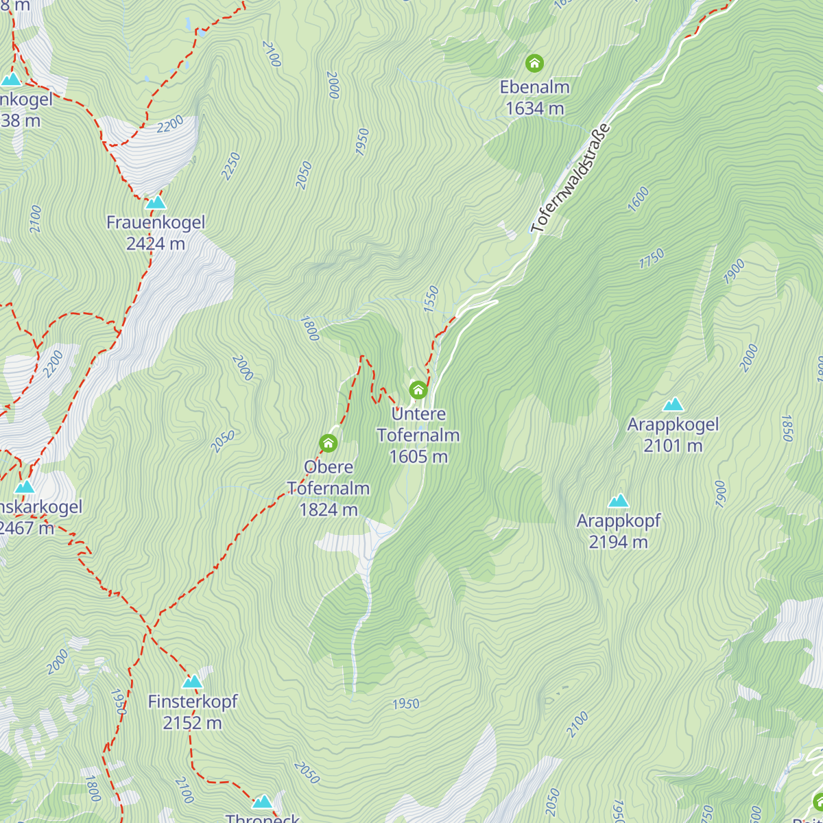 Oberharbachalm map