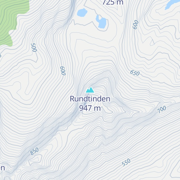 Map of Rundtinden