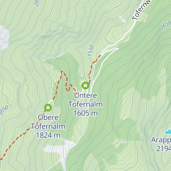 Map of Untere Tofernalm