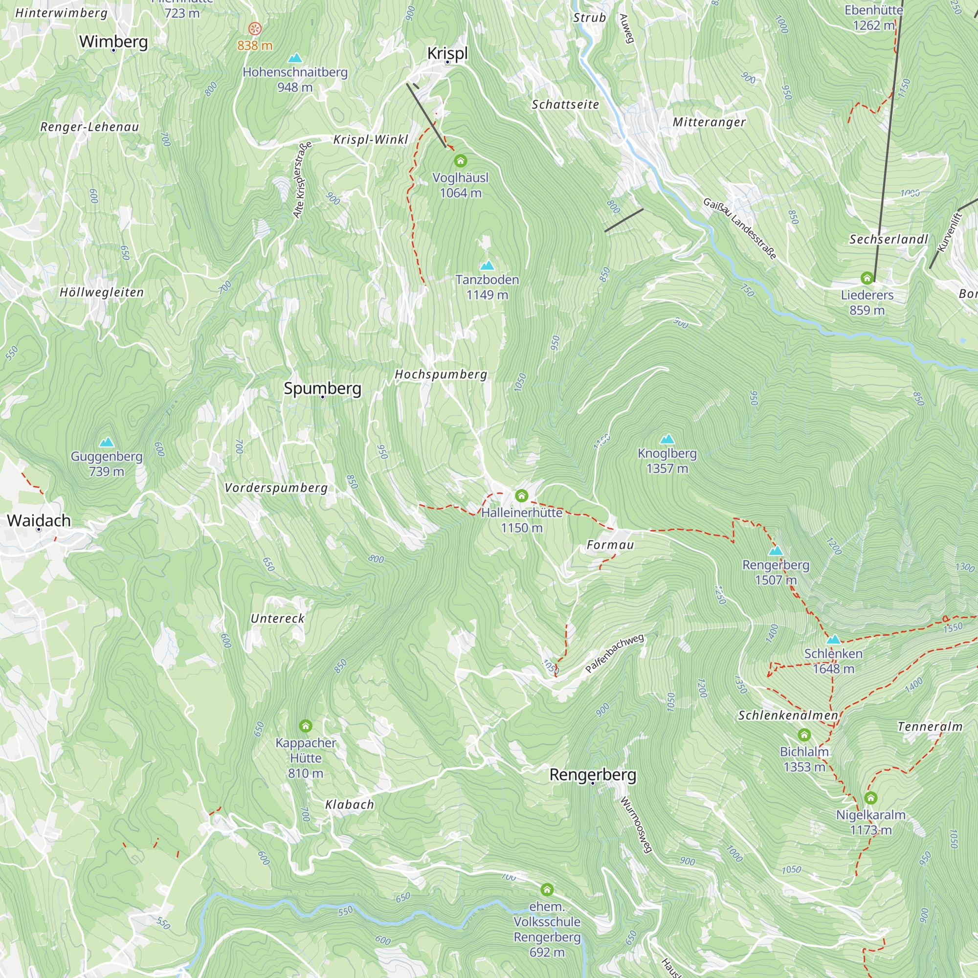 Eggwaldhütte map