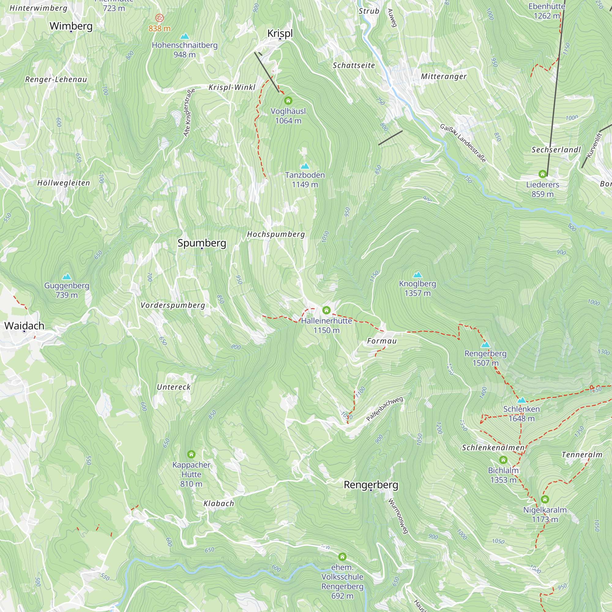 Eggwaldhütte map