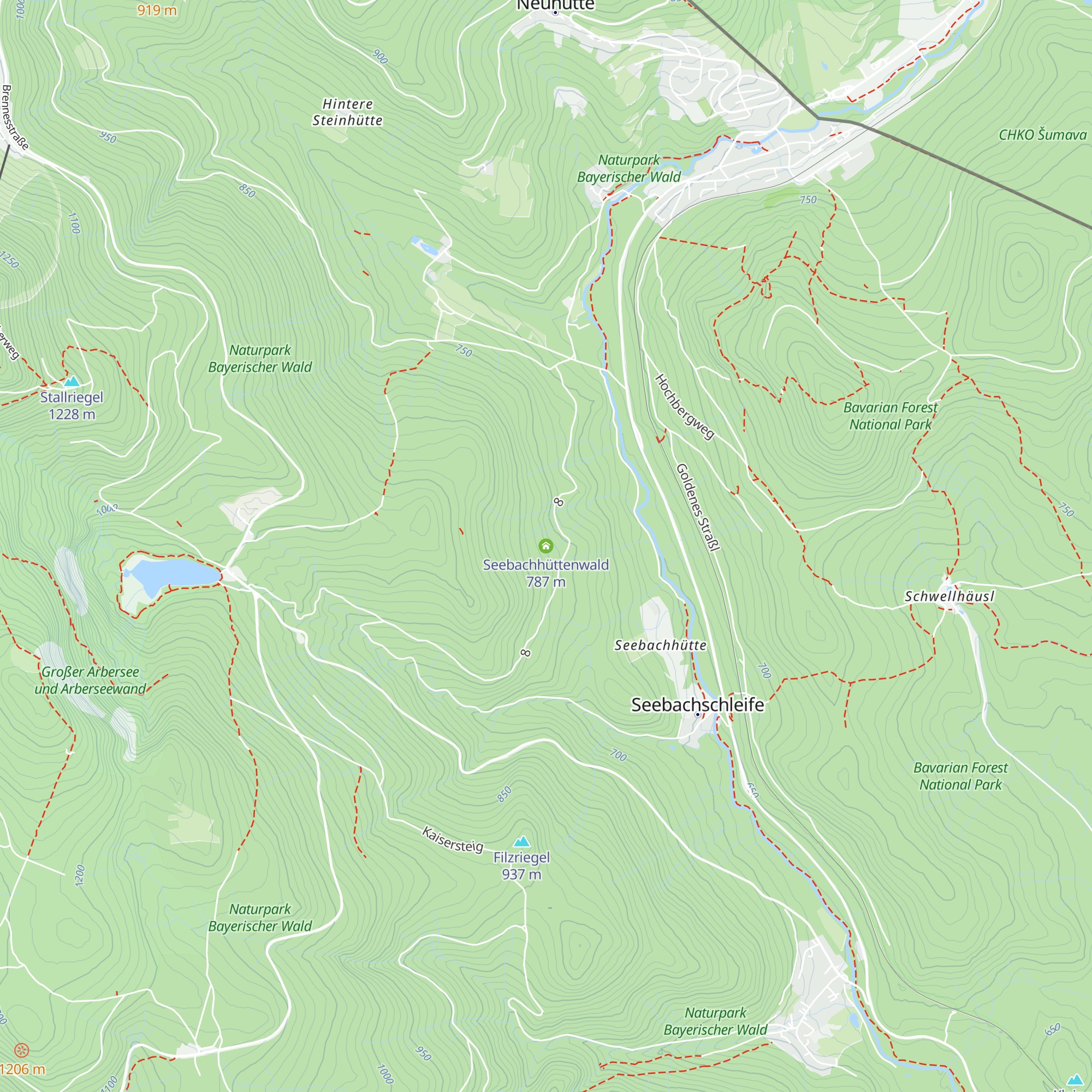 Seebachhüttenwald map