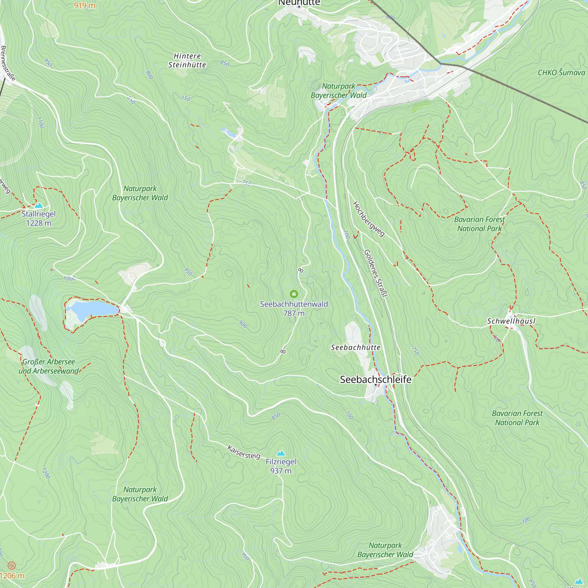 Seebachhüttenwald map