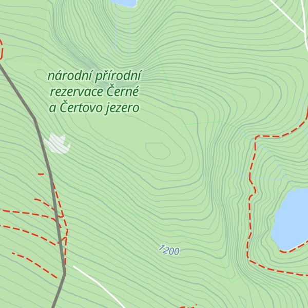Map of Jezerní hora