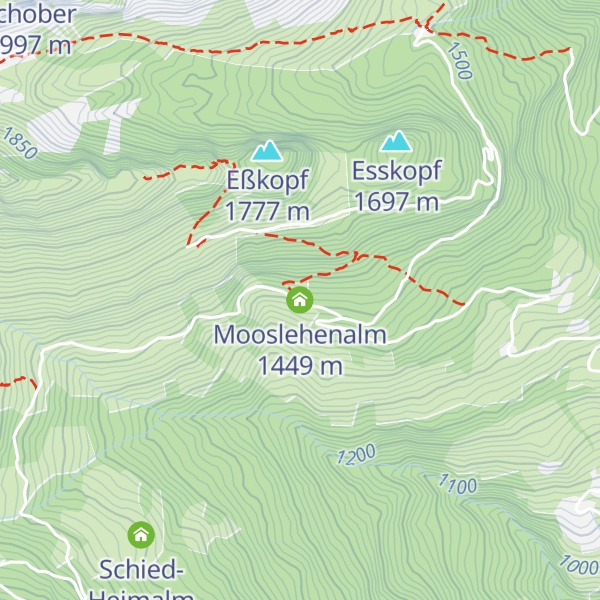 Map of Mooslehenalm