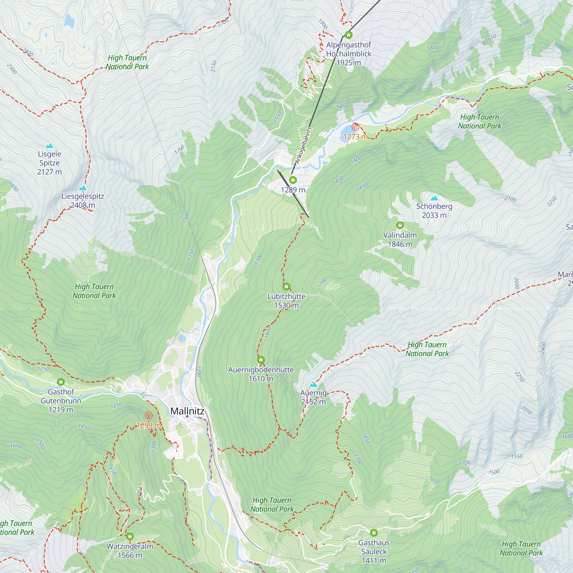 Lubitzhütte map