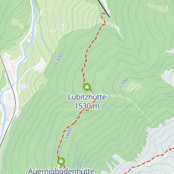 Map of Lubitzhütte