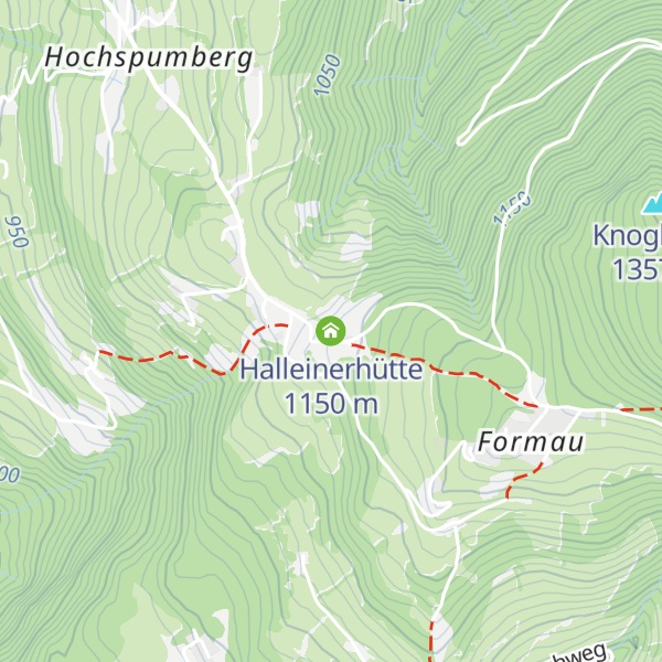 Map of Halleinerhütte