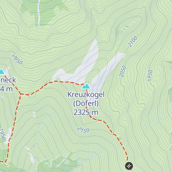 Map of Kreuzkogel (Döferl)