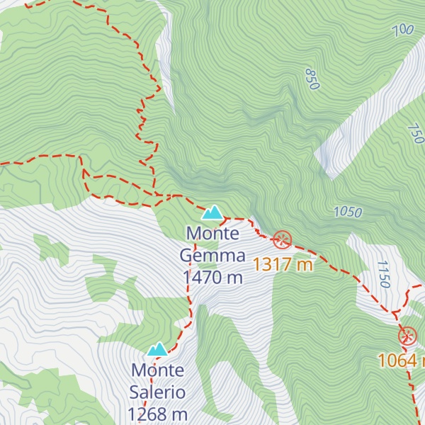 Map of Monte Gemma