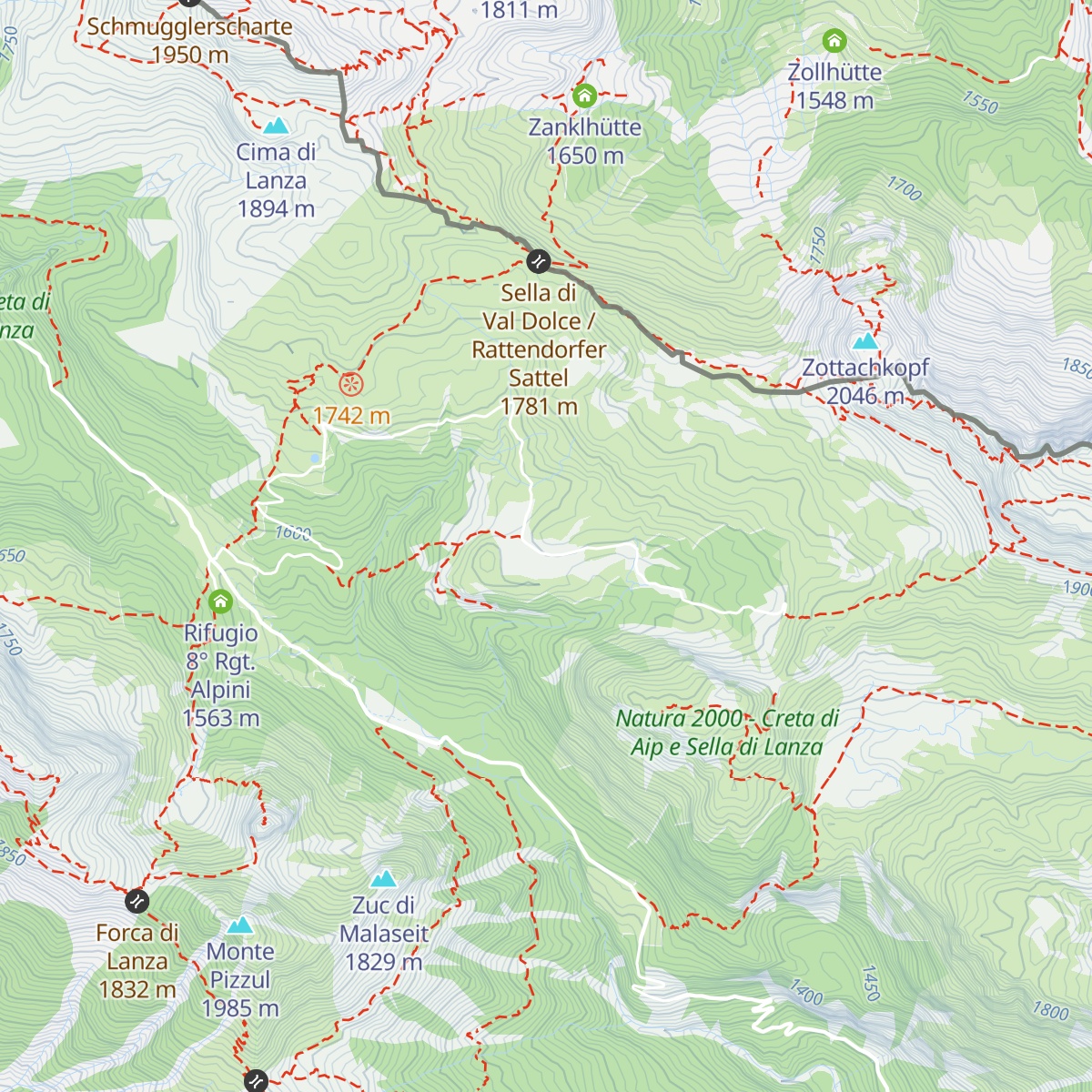 Casera di Val Dolce map