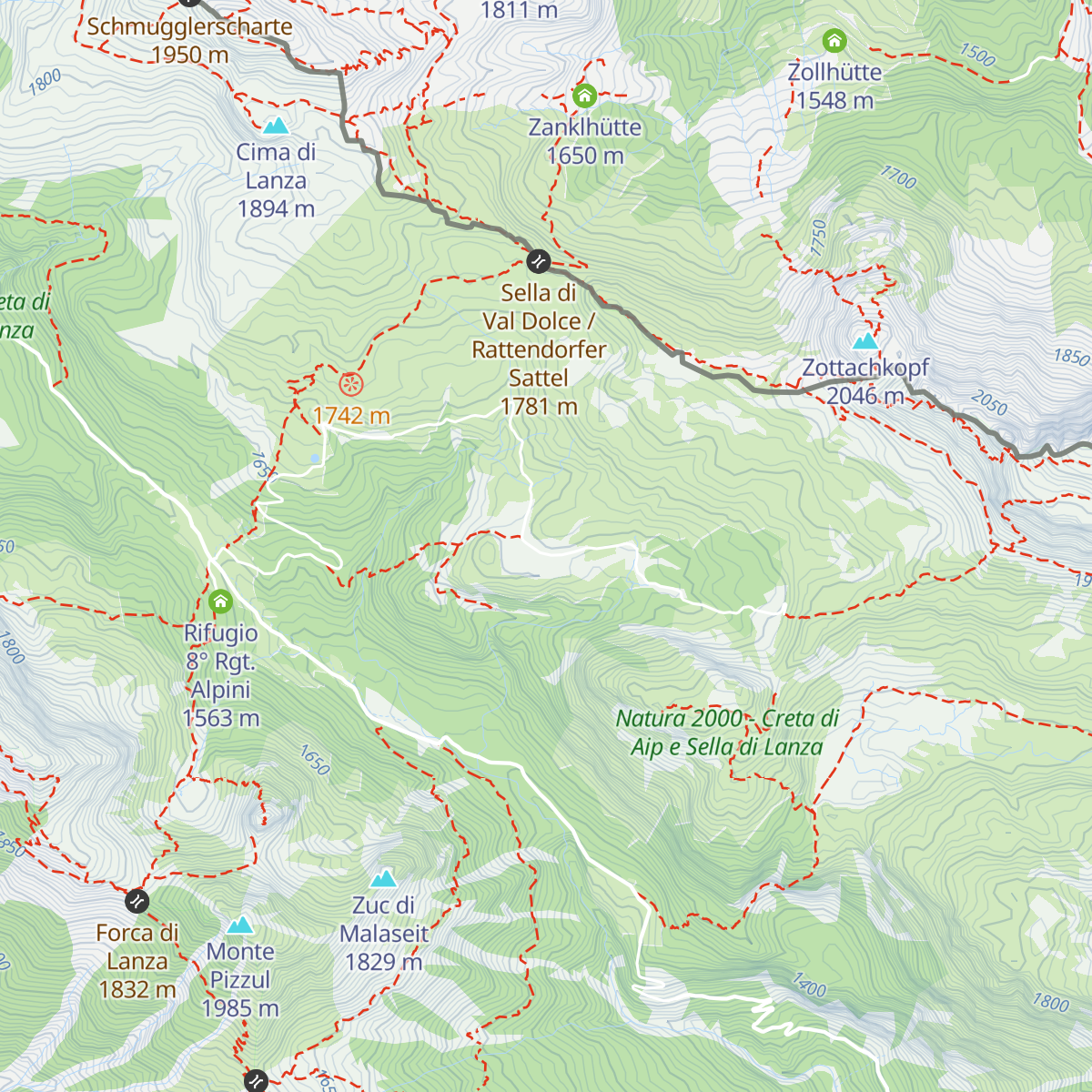 Casera di Val Dolce map