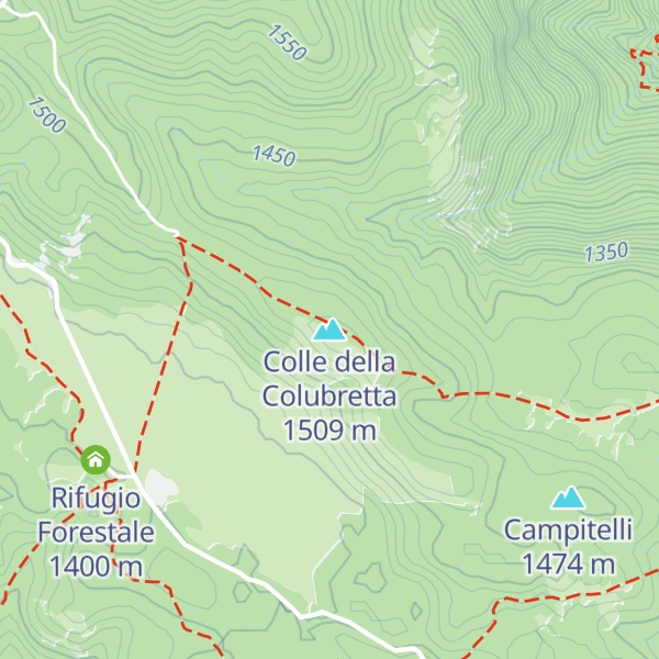 Map of Colle della Colubretta