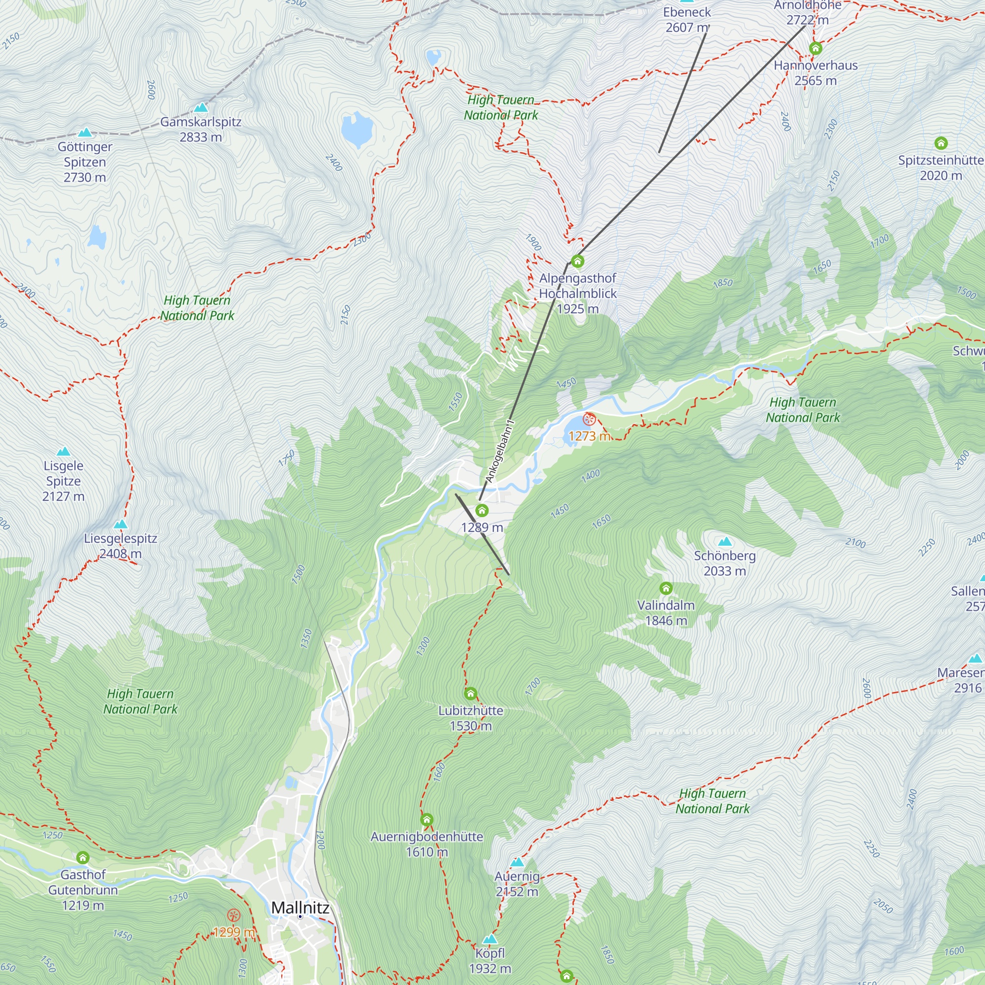 Gasthof Alpenrose map