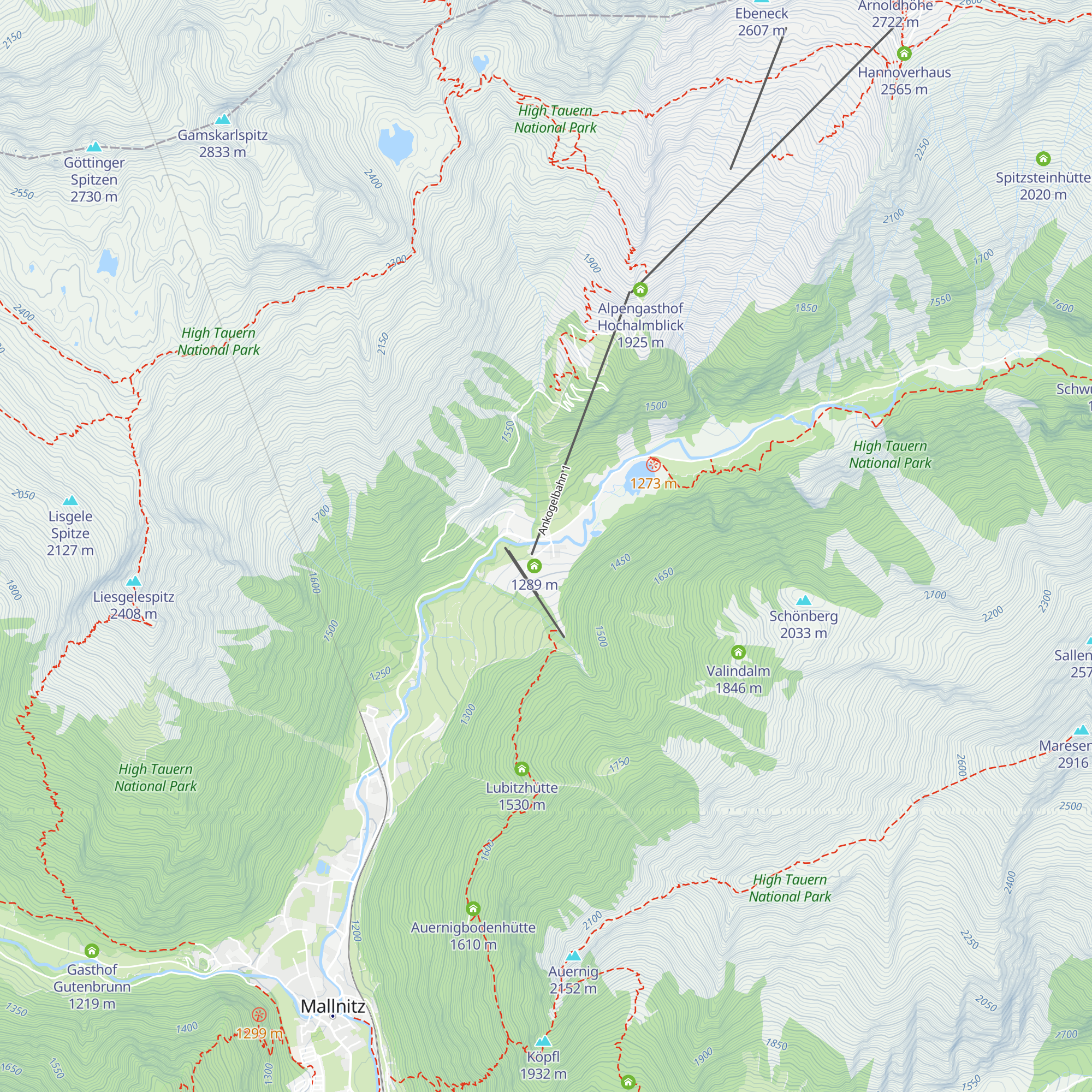 Gasthof Alpenrose map