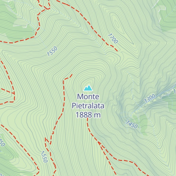 Map of Monte Pietralata