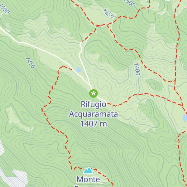 Map of Rifugio Acquaramata