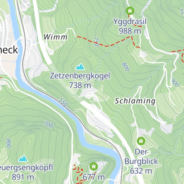 Map of Zetzenberg-Badl