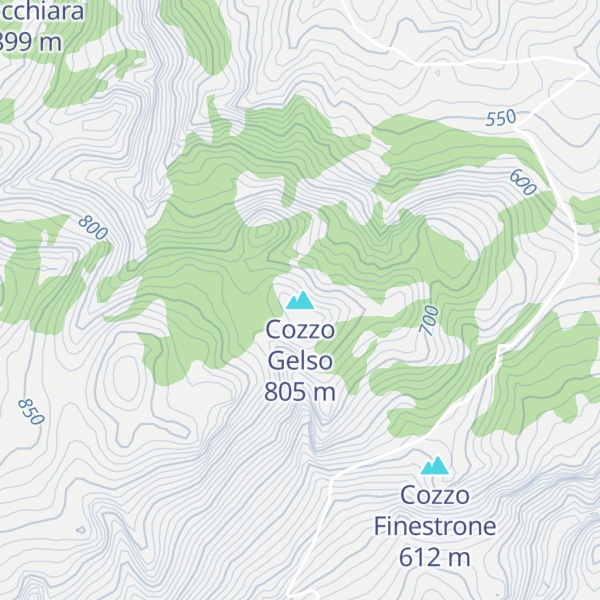 Map of Cozzo Gelso