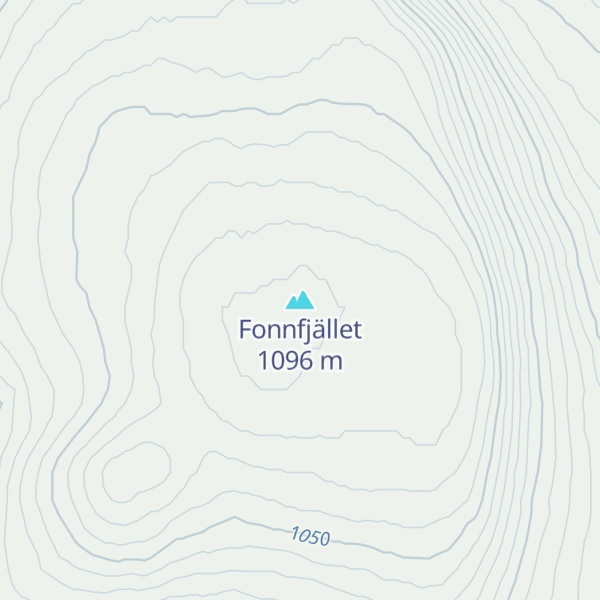 Map of Fonnfjället