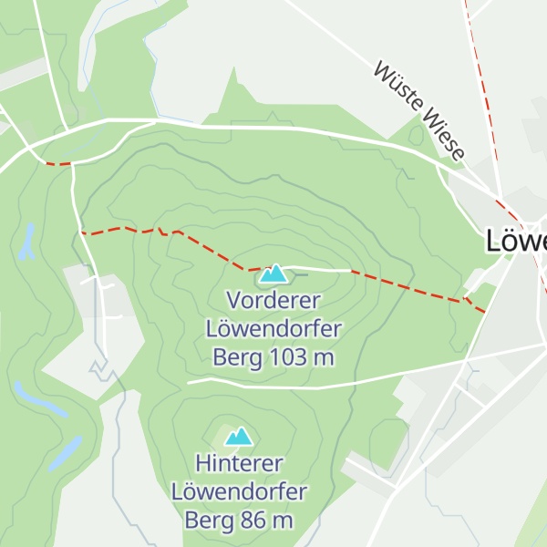 Map of Vorderer Löwendorfer Berg