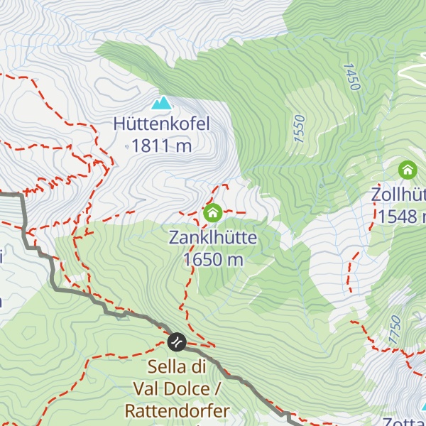 Map of Zanklhütte
