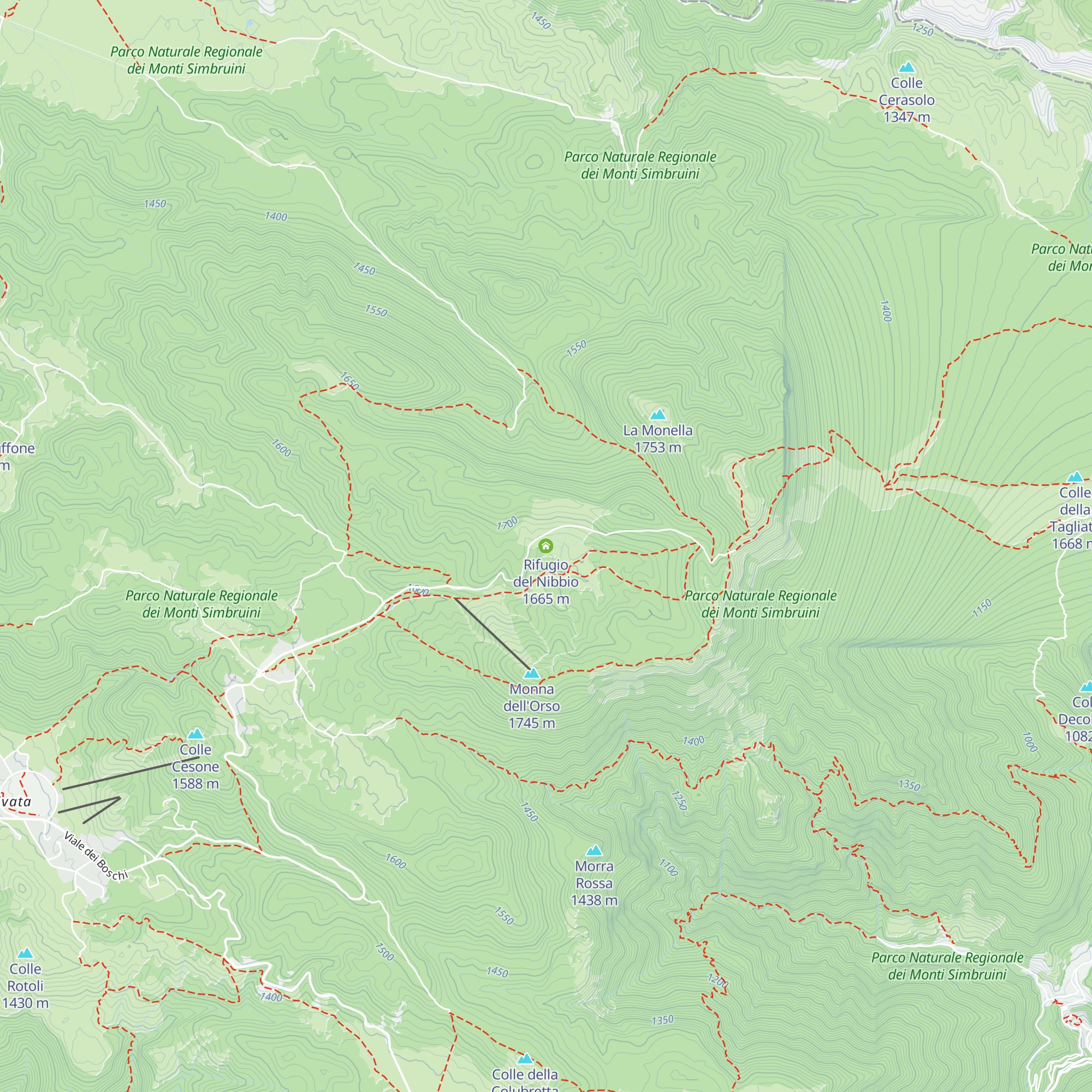 Rifugio del Nibbio map