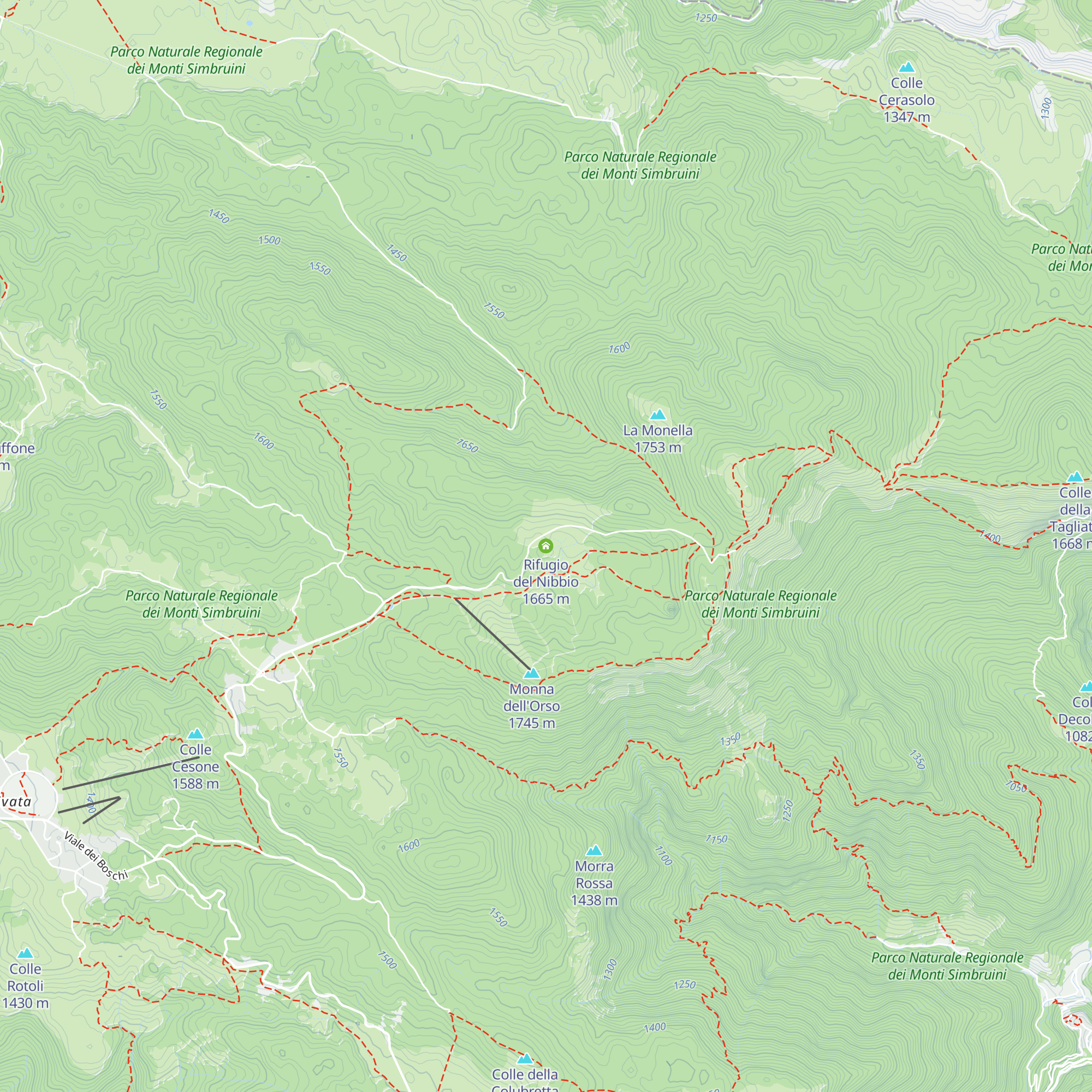 Rifugio del Nibbio map