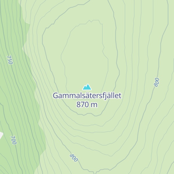 Map of Gammalsätersfjället