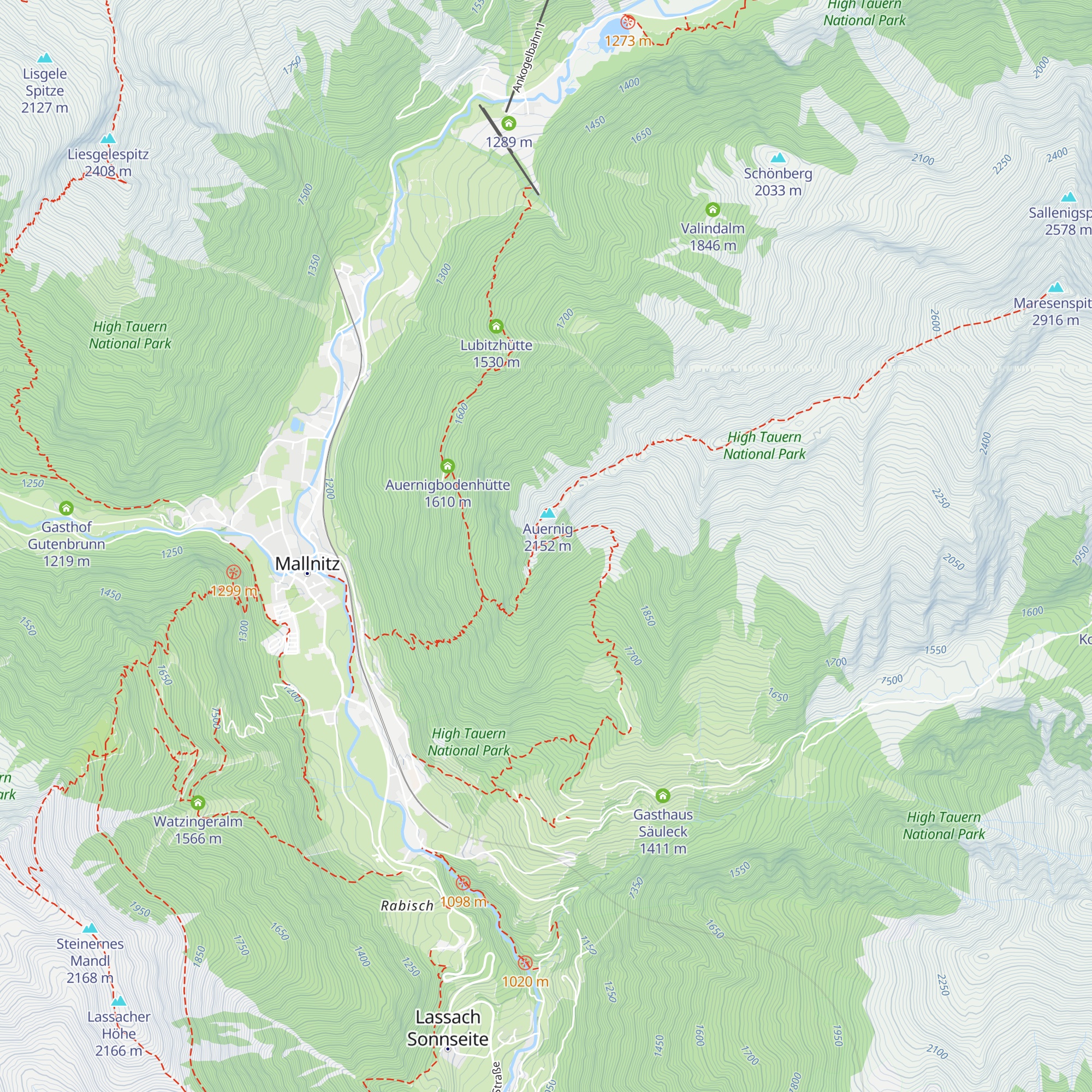 (verfallen) map