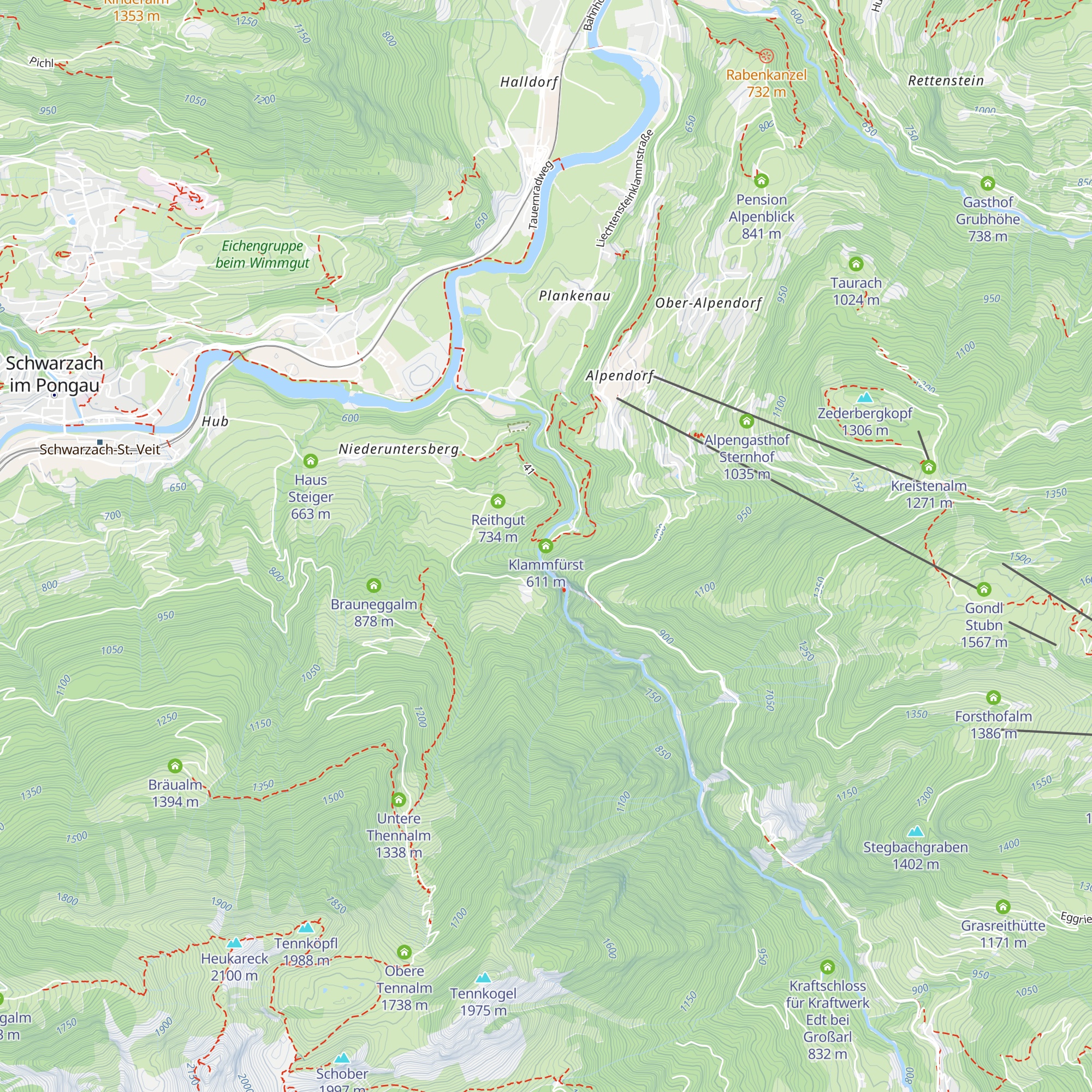 Klammfürst map
