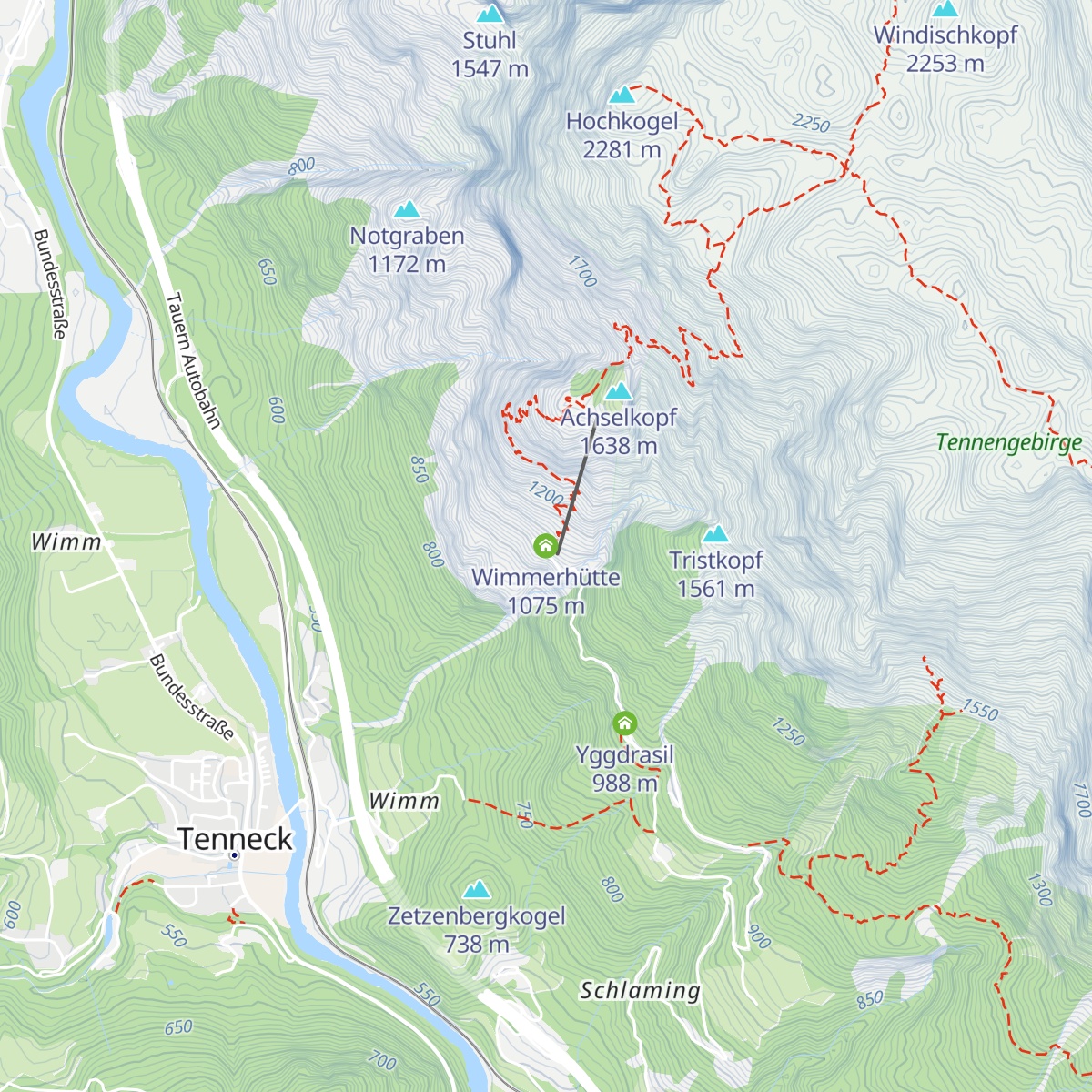Wimmerhütte map